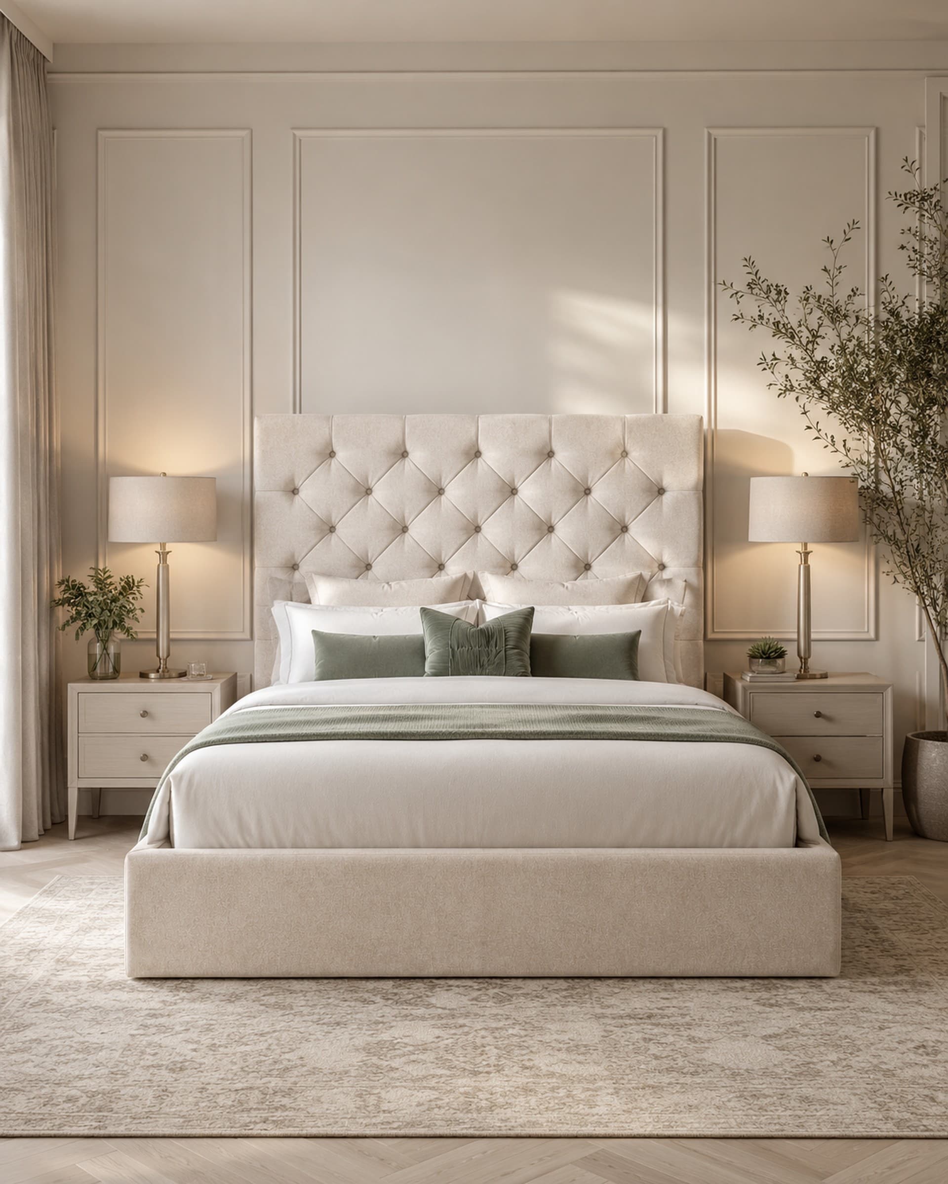 Althorp Chesterfield Upholstered Bed Frame in French Velvet